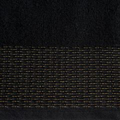 Ręcznik Mika Eurofirany Premium 70x140 czarny/złoty - 70 X 140 cm - czarny 2