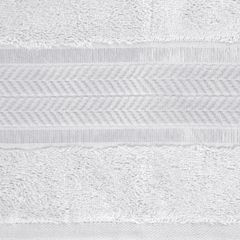 Ręcznik kąpielowy MIRO z włókna bambusowego z żakardową bordiurą Eurofirany - 50 x 90 cm - jasnopopielaty 4