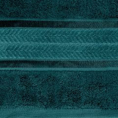 Ręcznik kąpielowy MIRO z włókna bambusowego z żakardową bordiurą Eurofirany - 50 x 90 cm - turkusowy 4