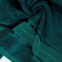 Ręcznik kąpielowy MIRO z włókna bambusowego z żakardową bordiurą Eurofirany - 50 x 90 cm - turkusowy 5