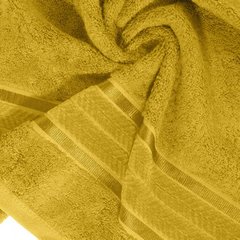 Ręcznik kąpielowy MIRO z włókna bambusowego z żakardową bordiurą Eurofirany - 50 x 90 cm - musztardowy 3