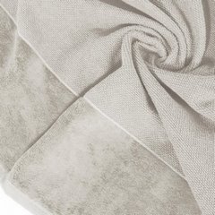 Ręcznik LUCY kremowy z bordiurą z weluru Eurofirany - 50 x 90 cm - kremowy 4