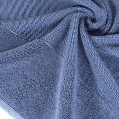 Ręcznik LUCY niebieski z bordiurą z weluru Eurofirany - 50 x 90 cm - niebieski 4