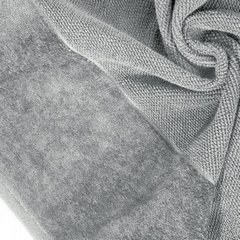Ręcznik łazienkowy LUCY z bordiurą z weluru Eurofirany - 50 x 90 cm - jasnoszary 4