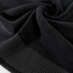 Ręcznik Mika Eurofirany Premium 70x140 czarny/srebrny - 70 X 140 cm - czarny 4