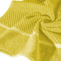 Ręcznik łazienkowy CALEB z bawełny frotte Eurofirany - 50 x 90 cm - musztardowy 5