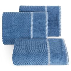 Ręcznik łazienkowy CALEB z bawełny frotte Eurofirany - 70 x 140 cm - niebieski 1