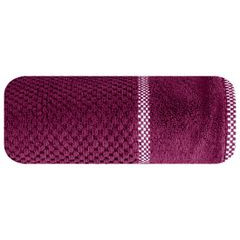 Ręcznik łazienkowy CALEB z bawełny frotte Eurofirany - 70 x 140 cm - amarantowy 2