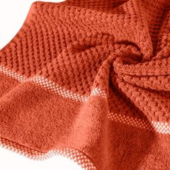 Ręcznik łazienkowy CALEB z bawełny frotte Eurofirany - 50 x 90 cm - pomarańczowy 5