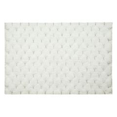 Biały dywanik łazienkowy tłoczony ze srebrną nicią 60x90 cm - 60 X 90 cm - biały 2