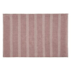 Łazienkowy dywanik w paski splot pętelkowy różowy 50x70 cm - 50 X 70 cm - różowy 2