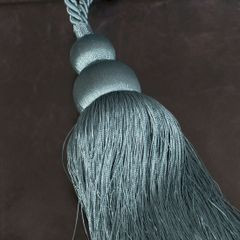 Dekoracyjny sznur miętowy do upięć z chwostem Eurofirany - 76 cm - ciemnomiętowy 3