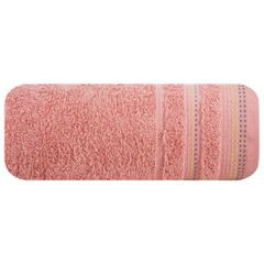 Ręcznik z bawełny z ozdobnym stebnowaniem 30x50cm - 30 X 50 cm - pomarańczowy 2