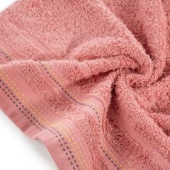 Ręcznik z bawełny z ozdobnym stebnowaniem 30x50cm - 30 X 50 cm - pomarańczowy 5