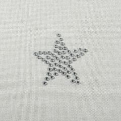 Bieżnik świąteczny kremowy MERRY zdobiony kryształowymi gwiazdkami Eurofirany - 33 x 140 cm - naturalny 3