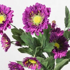 Sztuczny kwiat fioletowy NATU 183 ASTRY gałązka z drobnymi kwiatkami 46 cm Eurofirany - ∅ 6 x 46 cm - fioletowy 2