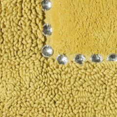 Chic musztardowy dywan łazienkowy z kryształami w stylu glamour z kryształkami 50x70 cm Eurofirany - 50 X 70 cm - musztardowy 3