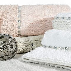 Chic musztardowy dywan łazienkowy z kryształami w stylu glamour z kryształkami 60x90 cm Eurofirany - 60 x 90 cm - musztardowy 5