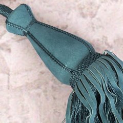 Dekoracyjny sznur ALISA turkusowy do upięć z chwostem Eurofirany - 80 cm - ciemnoturkusowy 5