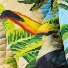 Birds pikowana narzuta na łóżko motyw ptaków 170x200 cm Design 91 - 170 x 210 cm - wielokolorowy 7