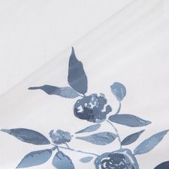 Pościel z satyny bawełnianej z nadrukiem w kwiaty, Rozmiar: 160 X 200 cm - 160 X 200 cm, 2 szt. 70 X 80 cm - biały 4