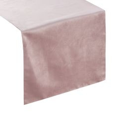 Pudrowy różowy bieżnik z welwetu do jadalni 35x140 cm - 35 x 140 cm - pudrowy róż 1