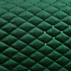 Zielona narzuta z welwetu z cekinami 170x210 cm - 170 x 210 cm - ciemnozielony 5