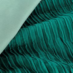 Jednokolorowa narzuta z kreszowanego welwetu 220x240 - 220 x 240 cm - zielony 6