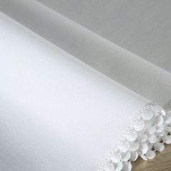 Biały bieżnik z pomponami kolekcja Premium 35x180 cm - 35 x 180 cm - biały 4