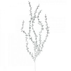 Srebrna gałązka dekoracyjna z drobnymi witkami 80 cm Eurofirany - 80 cm - srebrny 2