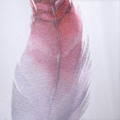 Zasłona pióro na przelotkach w stylu boho 140x250cm - 140 x 250 cm - fioletowy 4