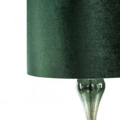 Lampa podłogowa stojąca zielona GABY na metalowej podstawie zdobione szkłem 46x165 cm Eurofirany - ∅ 46 x 46 cm - ciemnozielony 2