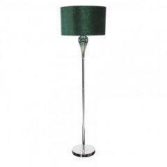 Lampa podłogowa stojąca zielona GABY na metalowej podstawie zdobione szkłem 46x165 cm Eurofirany - ∅ 46 x 46 cm - ciemnozielony 1