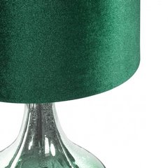 Lampa stołowa GABY zielona na szklanej podstawie zdobione efektem ombre Eurofirany - ∅ 32 x 61 cm - ciemnozielony 2