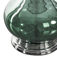 Lampa stołowa GABY zielona na szklanej podstawie zdobione efektem ombre Eurofirany - ∅ 32 x 61 cm - ciemnozielony 3