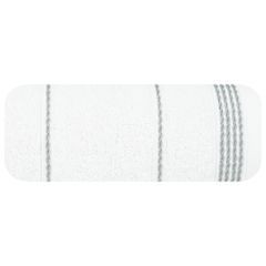 Ręcznik MIRA ze stębnowaną bordiurą Eurofirany - 30 x 50 cm - biały 2