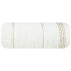 Ręcznik kąpielowy MIRA ze stębnowaną bordiurą Eurofirany - 50 x 90 cm - kremowy 2