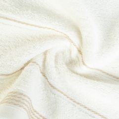 Ręcznik kąpielowy MIRA ze stębnowaną bordiurą Eurofirany - 50 x 90 cm - kremowy 5