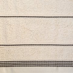 Ręcznik kąpielowy MIRA ze stębnowaną bordiurą Eurofirany - 50 x 90 cm - beżowy 10