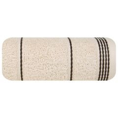 Ręcznik kąpielowy MIRA ze stębnowaną bordiurą Eurofirany - 50 x 90 cm - beżowy 2