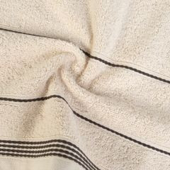 Ręcznik kąpielowy MIRA ze stębnowaną bordiurą Eurofirany - 50 x 90 cm - beżowy 5
