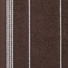 Ręcznik kąpielowy MIRA ze stębnowaną bordiurą Eurofirany - 50 x 90 cm - brązowy 10
