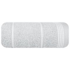 Ręcznik kąpielowy MIRA ze stębnowaną bordiurą Eurofirany - 50 x 90 cm - jasnopopielaty 2