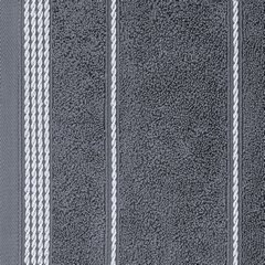 Ręcznik MIRA ze stębnowaną bordiurą Eurofirany - 30 x 50 cm - stalowy 10