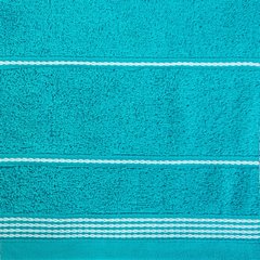 Ręcznik kąpielowy MIRA ze stębnowaną bordiurą Eurofirany - 50 x 90 cm - turkusowy 10