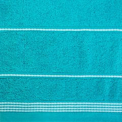 Ręcznik kąpielowy MIRA ze stębnowaną bordiurą Eurofirany - 70 x 140 cm - turkusowy 4