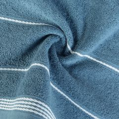 Ręcznik kąpielowy MIRA ciemnoniebieski ze stebnowaną bordiurą Eurofirany - 70 x 140 cm - ciemnoniebieski 5