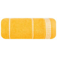 Ręcznik kąpielowy MIRA ze stębnowaną bordiurą Eurofirany - 50 x 90 cm - żółty 2