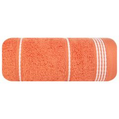 Ręcznik MIRA ze stębnowaną bordiurą Eurofirany - 30 x 50 cm - pomarańczowy 2