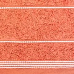 Ręcznik kąpielowy MIRA ze stębnowaną bordiurą Eurofirany - 70 x 140 cm - pomarańczowy 9